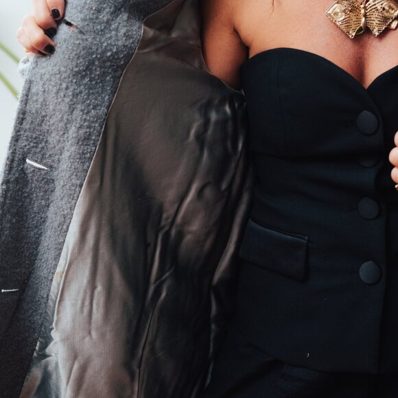 Vintage Wool Wrap Coat by Niccolini - Picture 5 of 10